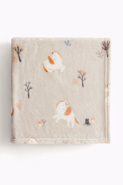 Плед из флиса с узором