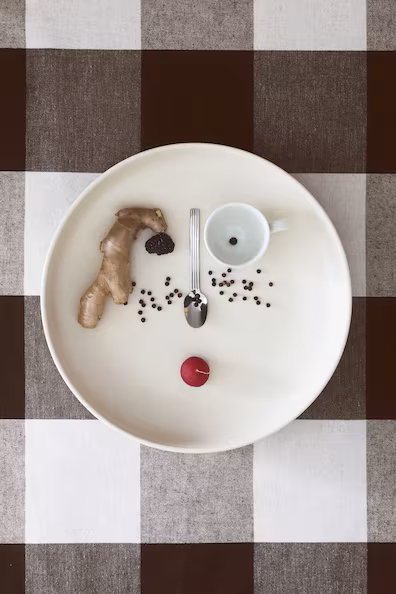 Скатерть из смесового льна