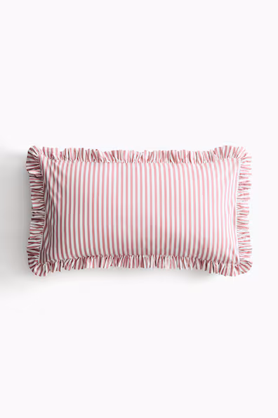 Наволочка из хлопка с оборками- Заказать в России