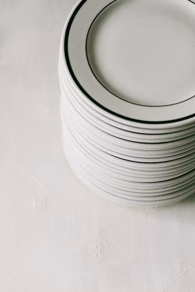 Набор из 2 средних тарелок из фарфора- Заказать в России