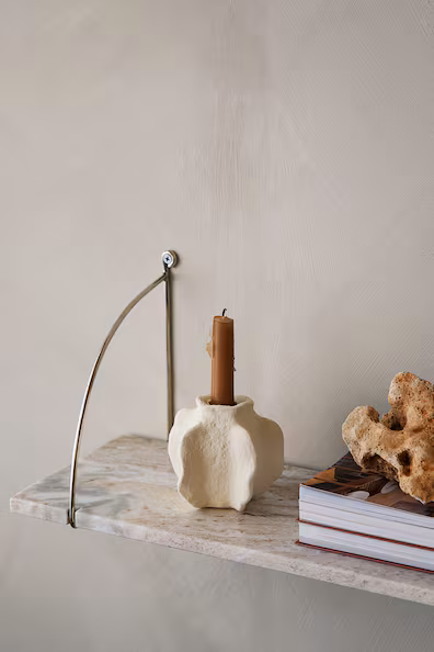 Полка для стены из мрамора и металла- Заказать в России