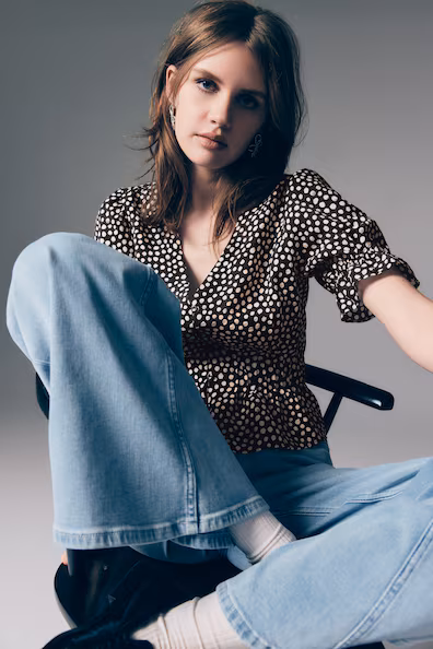 Блуза с баской