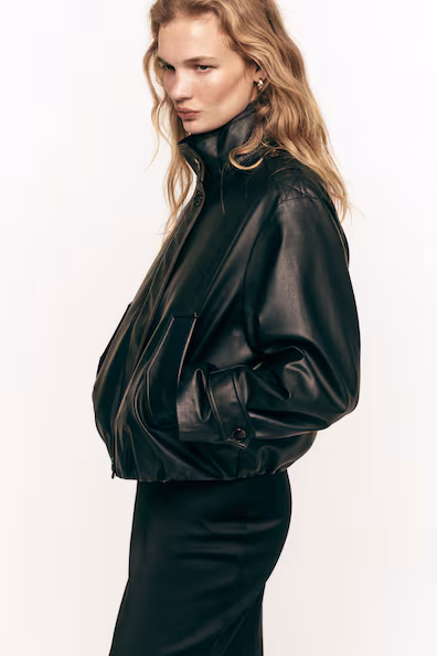 Оверсайз куртка из покрытой ткани- Заказать в России