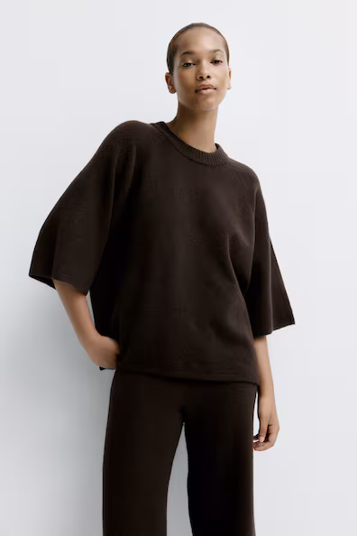 Свитер с короткими рукавами- Заказать в России