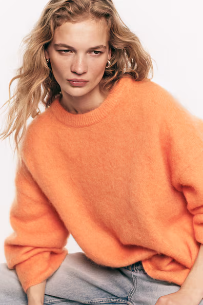 Свитер оверсайз из мохера