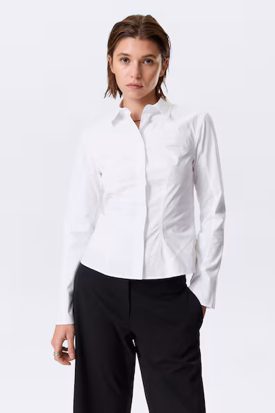 Рубашка из хлопка с длинными рукавами- Заказать в России