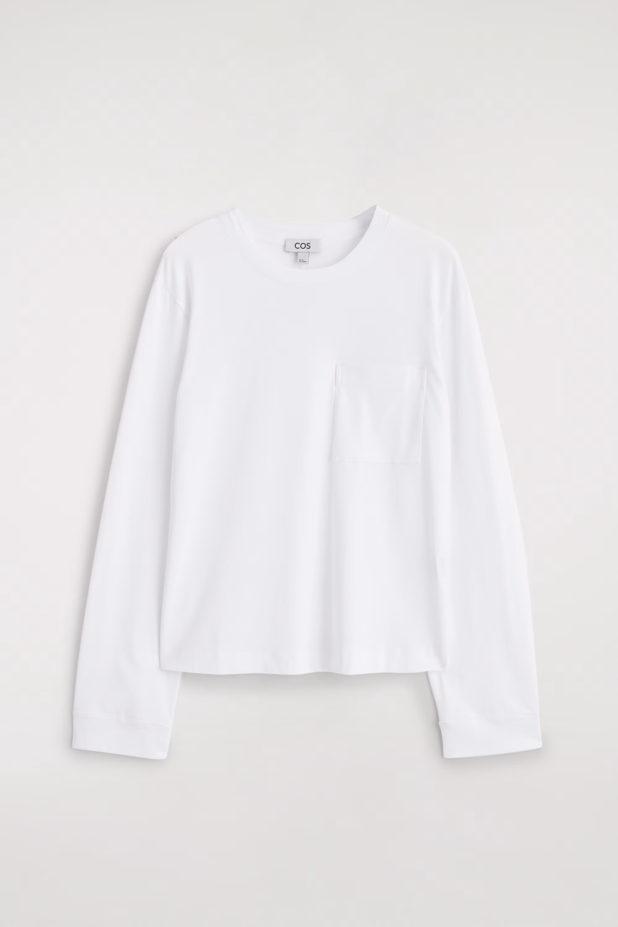 Оверсайз футболка с длинным рукавом из махрового хлопка- Заказать в России