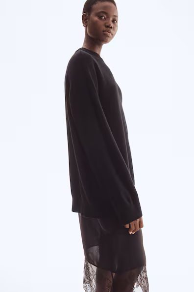 Оверсайз свитер из кашемира- Заказать в России