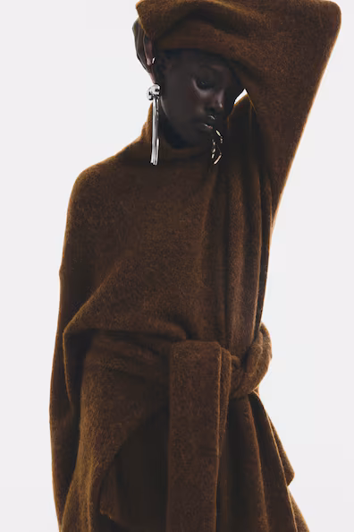 Оверсайз свитер из альпаки