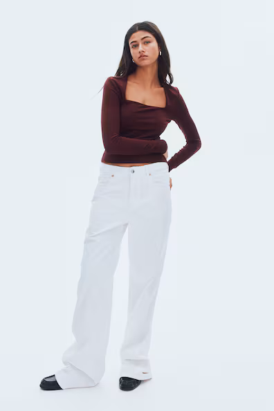 Свитер с длинными рукавами из микрофибры