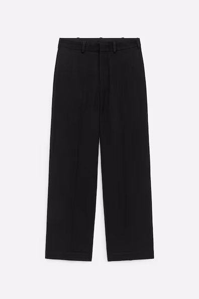 Брюки из шерсти свободного кроя