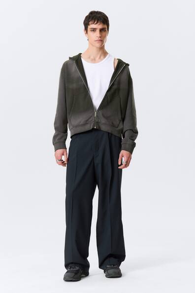 Парка с молнией и потертым эффектом- Заказать в России