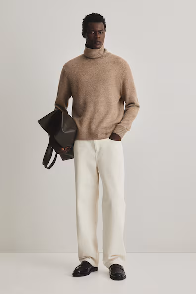 Пуловер из шерсти стандартного кроя