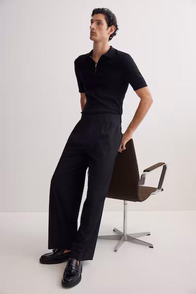 Классические брюки свободного кроя- Заказать в России