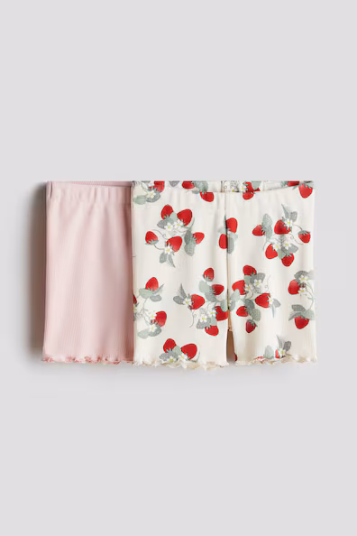 Набор из 2 велосипедных шорт в рубчик- Заказать в России