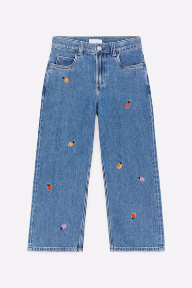 Вышитые джинсы