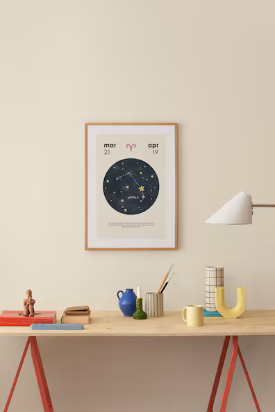 Плакат знака зодиака H&M