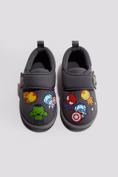 H&M Тапочки из хлопка с принтом