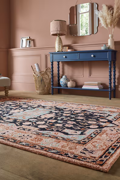 Ковер из шерсти традиционный цветок блоссом- Заказать в России