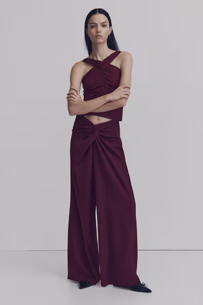 Брюки с изогнутым деталем H&M- Заказать в России