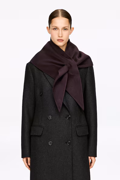 Треугольный шерстяной шарф- Заказать в России