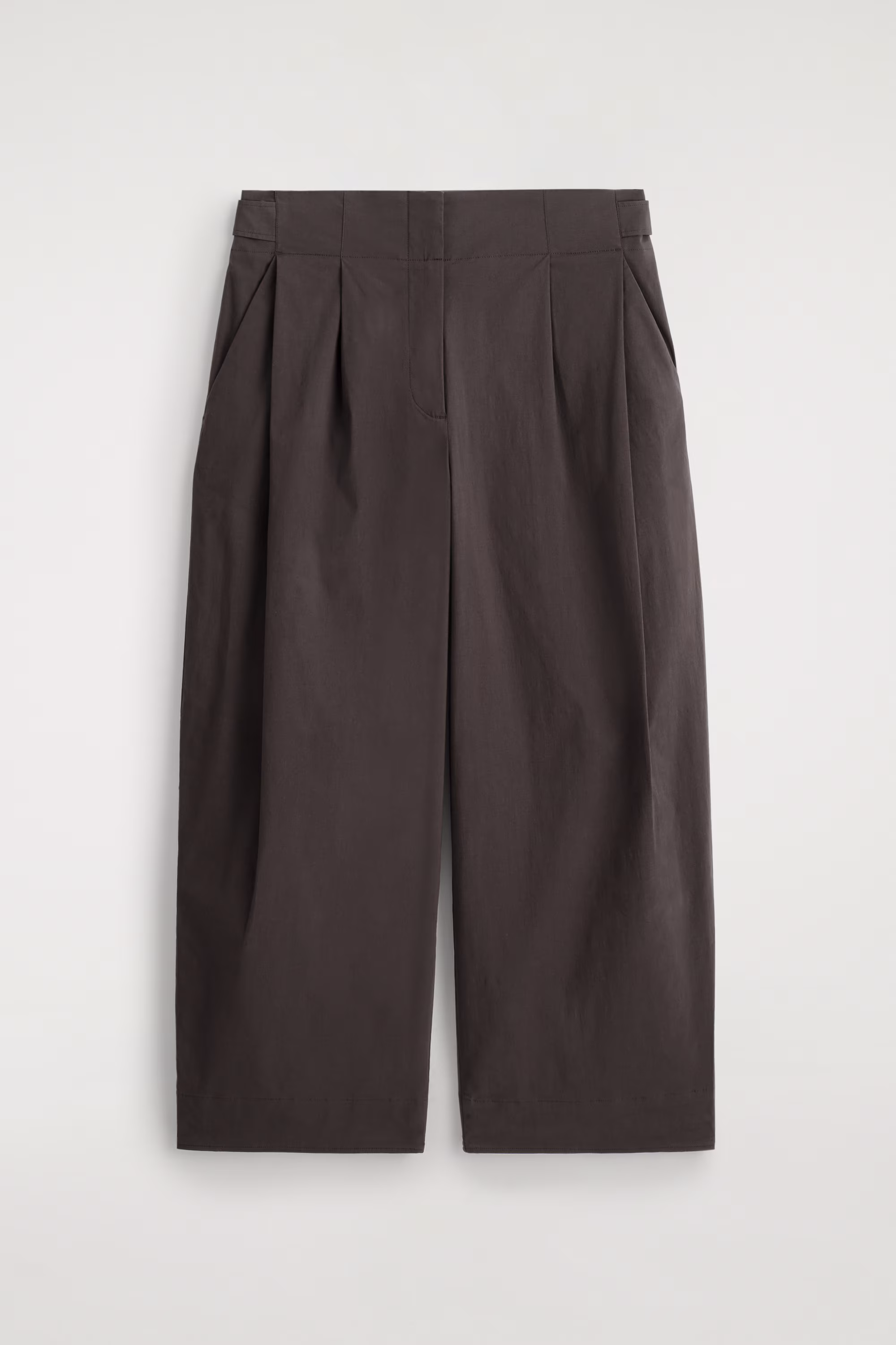 Брюки из хлопка с широкими штанинами