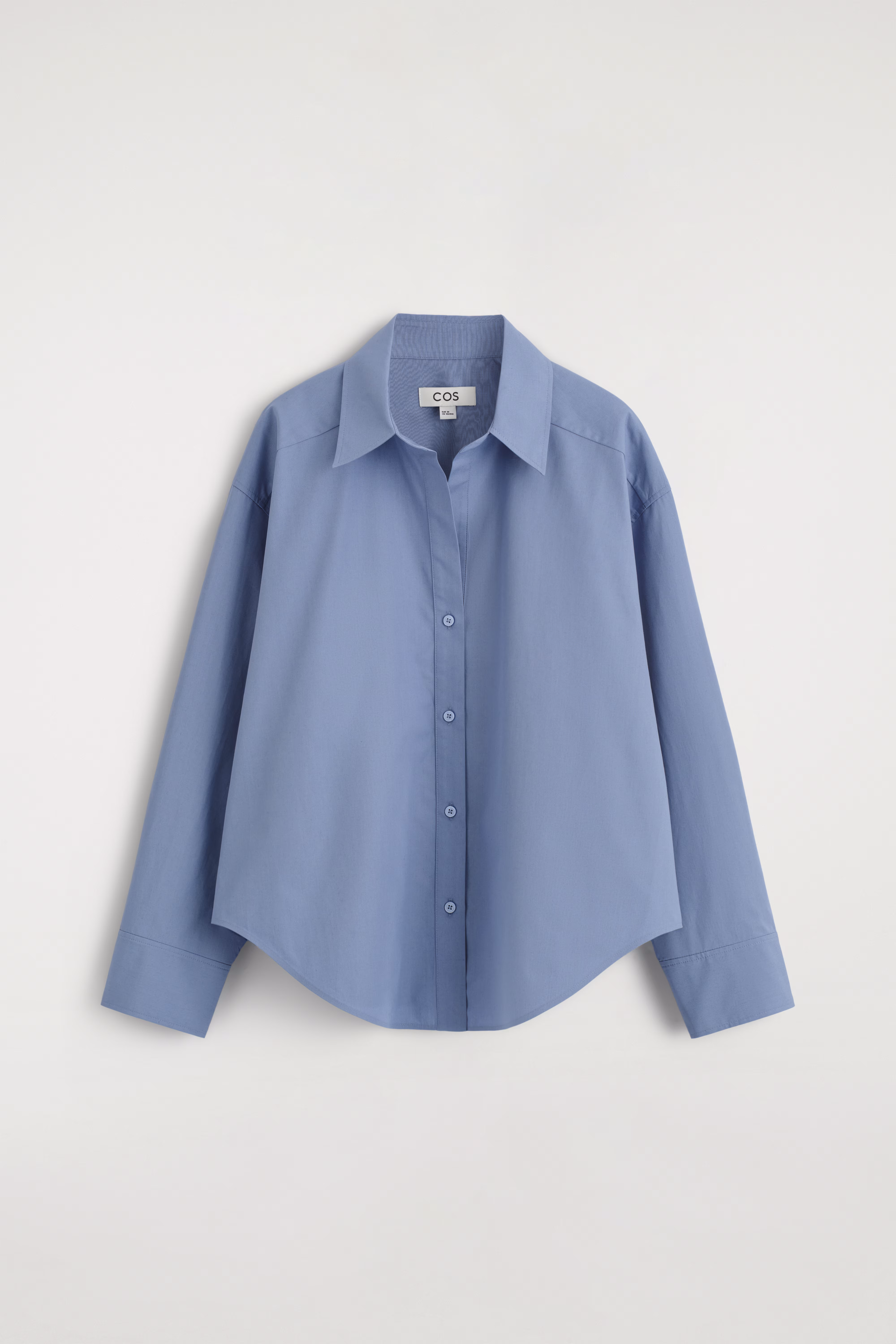 Рубашка из хлопка с открытым воротником- Заказать в России