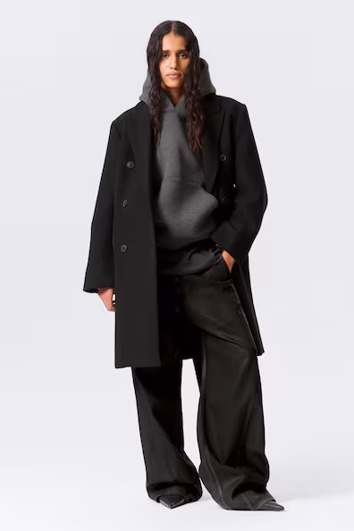 Пальто логан до колена из шерстяной смеси- Заказать в России