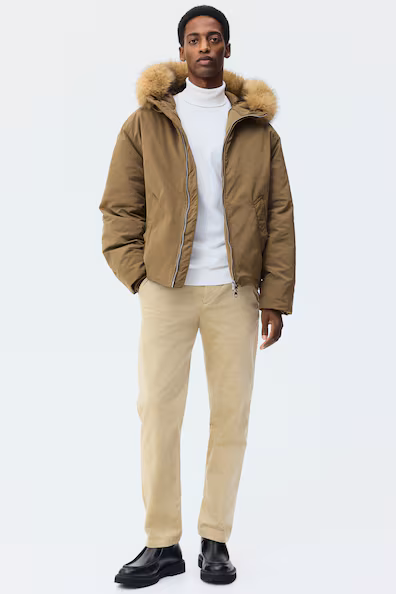 Брюки из бомбазина стандартного кроя- Заказать в России