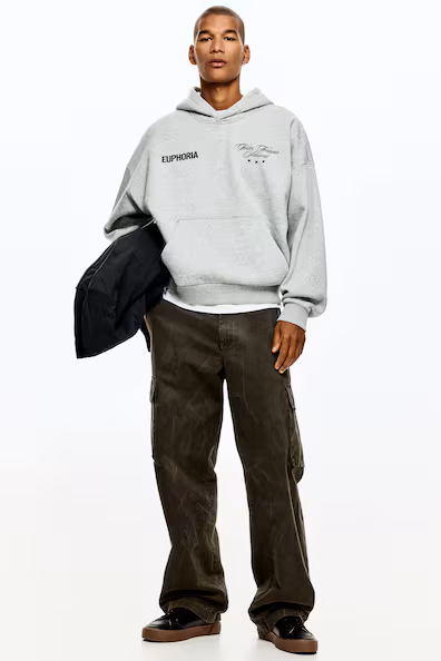 Толстовка с капюшоном свободного кроя- Заказать в России