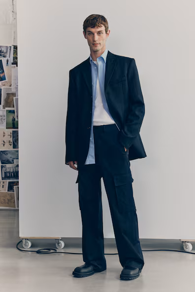 Брюки CARGO из шерстяной смеси