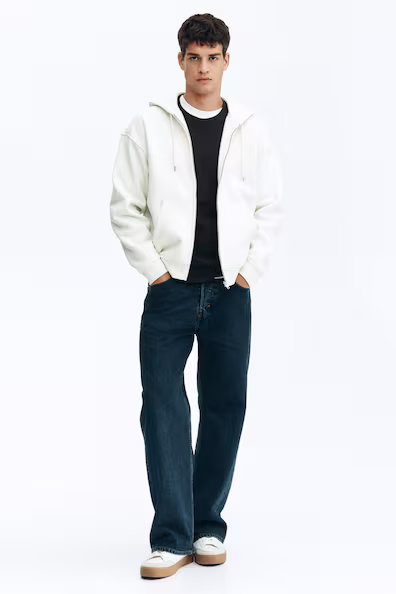 Пальто с капюшоном и молнией свободного кроя- Заказать в России