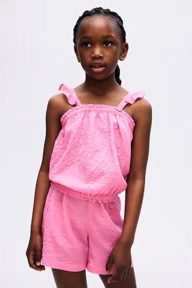 Набор из двух предметов из мятого хлопка- Заказать в России