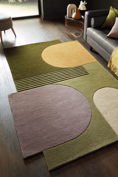 H&M Ковер LOZENGE ABSTRACT WOOL