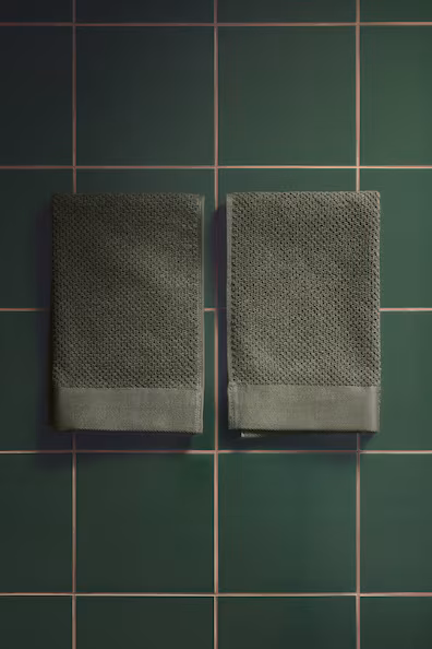 Набор из 2 полотенец для гостей из турецкого хлопка- Заказать в России