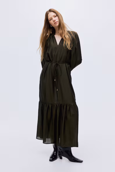 Платье с зап GATHERS H&M