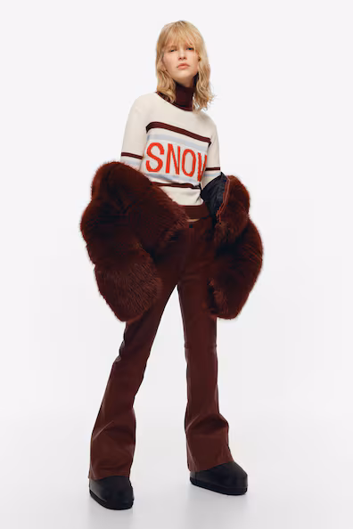 Свитер из вязаного меланжевого полотна- Заказать в России