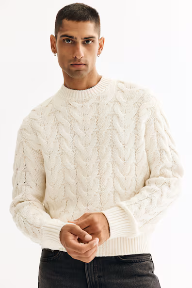 Свитер из мягкой трикотажной пряжи LOOSE FIT- Заказать в России