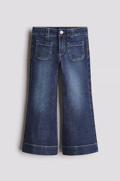 Джинсы с расклешенными штанинами- Заказать в России