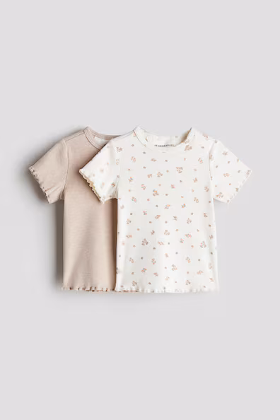 Набор из 2 рубчиковых свитшотов из хлопка- Заказать в России