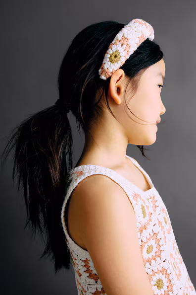 Ободок, обтянутый кружевом