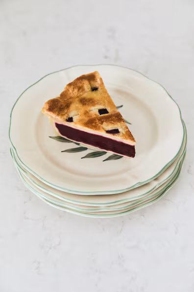 Тарелка для закусок из грецкой керамики, роспись