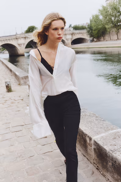 Брюки с молниями на штанине- Заказать в России