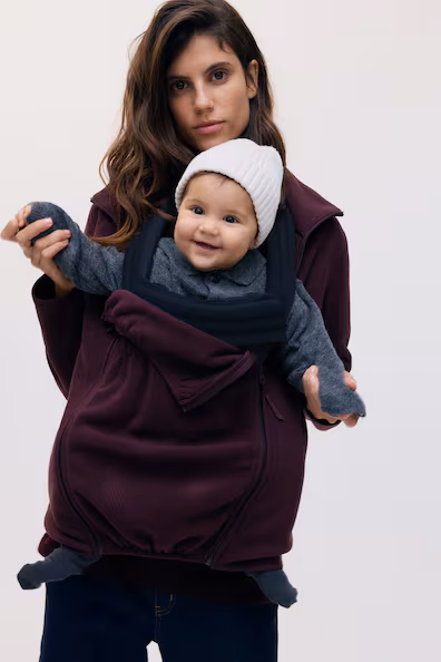 H&M MAMA куртка-флис для беременных BEFORE & AFTER