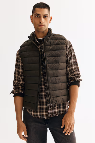 Слегка прилегающий водоотталкивающий подушечный жилет