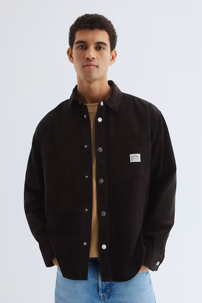 Рубашка OVERSIZE из хлопковой бархатистой ткани- Заказать в России