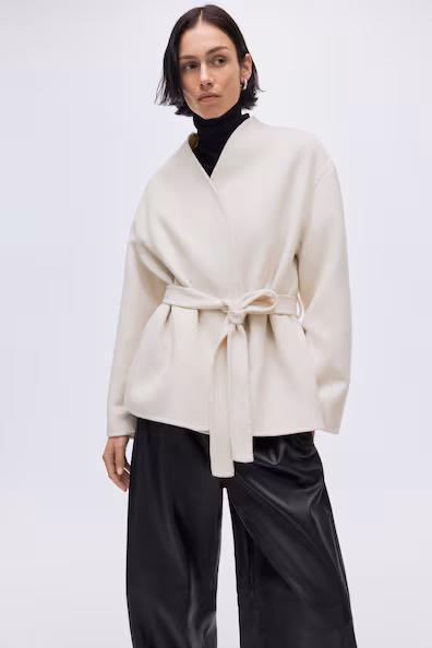 Пальто ручной работы из шерстяной смеси