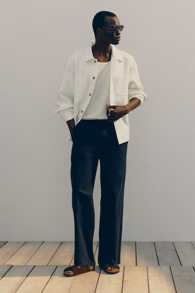 H&M Брюки из хлопка RELAXED FIT купить с доставкой.