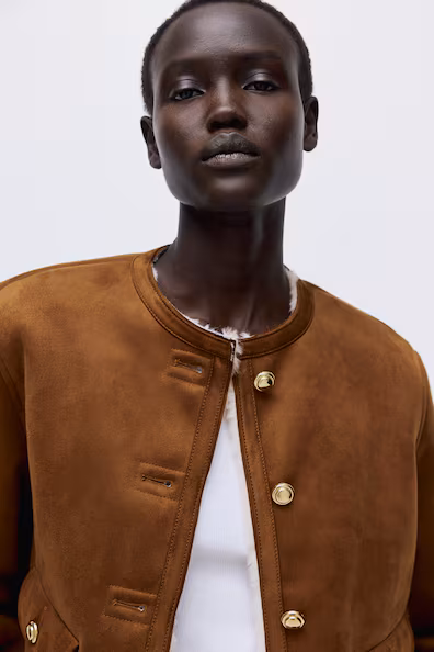 H&M Пальто с меховой подкладкой