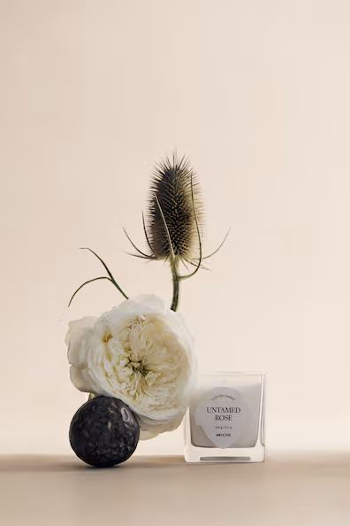 Ароматическая свеча в стекляном контейнере маленькая- Заказать в России